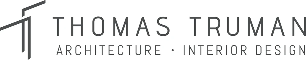 Thomas Truman Architecture and Interior Design logo with a linear T monogram